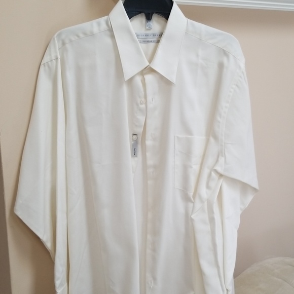 Geoffrey Beene Dress shirt - Almond NWT 17x32/33 - Picture 1 of 3